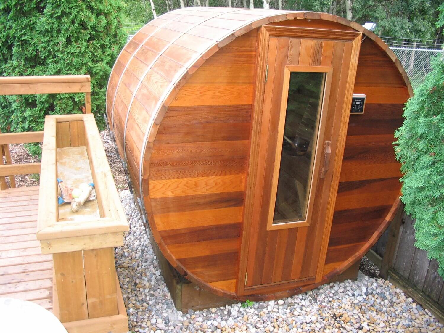 Barrel dry heat sauna Barrel dry heat sauna