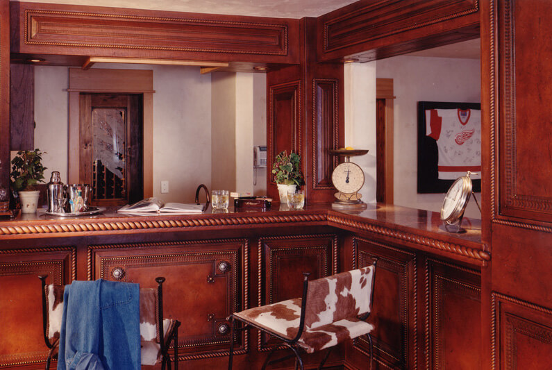 Close up of the home's bar in the large entertainment/game room. Close up of the home's bar in the large entertainment/game room.