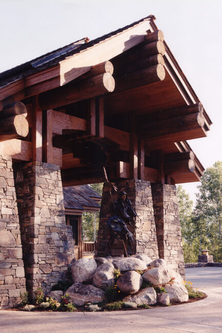 Close up of the home's portecochere Close up of the home's portecochere