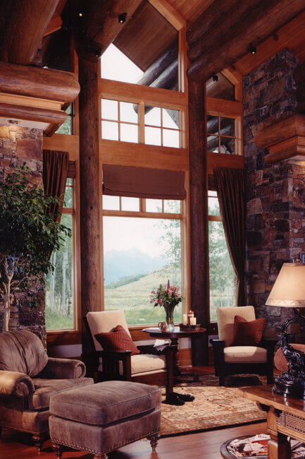 Reading area in the great room. Reading area in the great room.