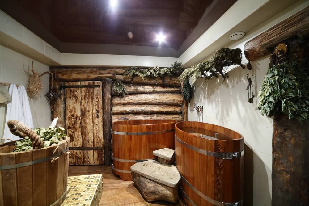 Entry hall to sauna Entry hall to sauna