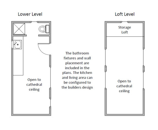Tiny house floorplan Tiny house floorplan