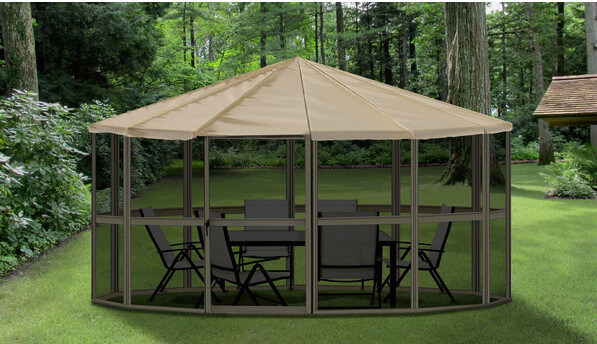 This much more portable style is screened in to keep out the bugs and would probably be a fantastic structure to take along with you while camping with a large group. This much more portable style is screened in to keep out the bugs and would probably be a fantastic structure to take along with you while camping with a large group.