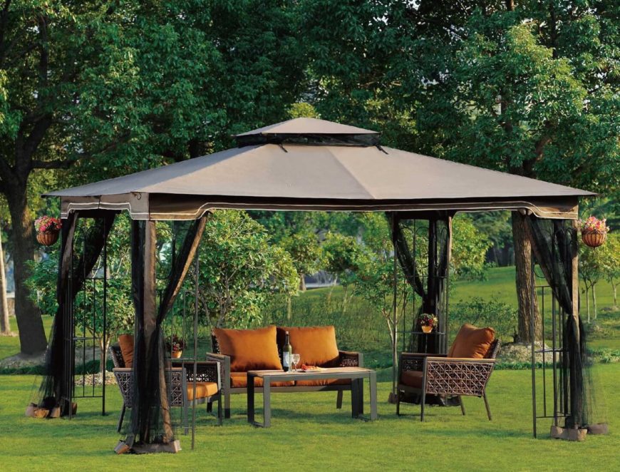 These portable gazebos are a great way to create a focal point or retreat in your backyard without investing the money or space in a permanent one. These portable gazebos are a great way to create a focal point or retreat in your backyard without investing the money or space in a permanent one.