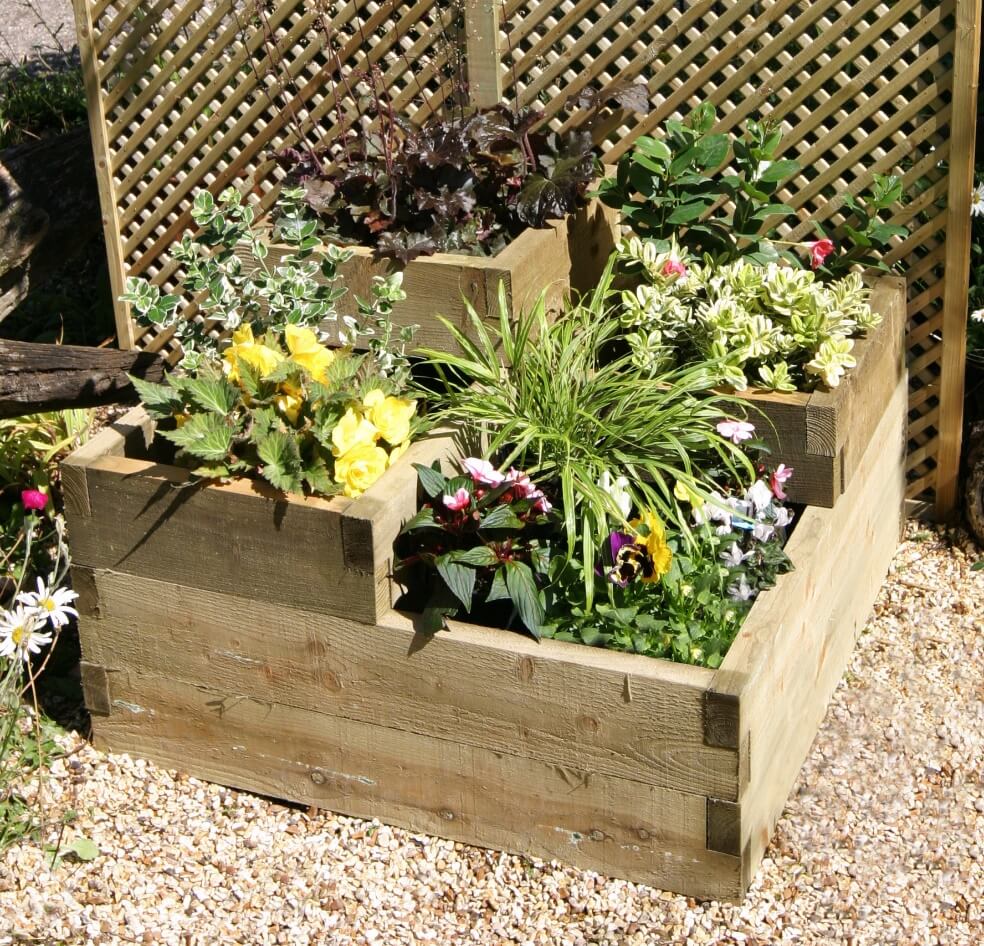 Raised flower bed Raised flower bed
