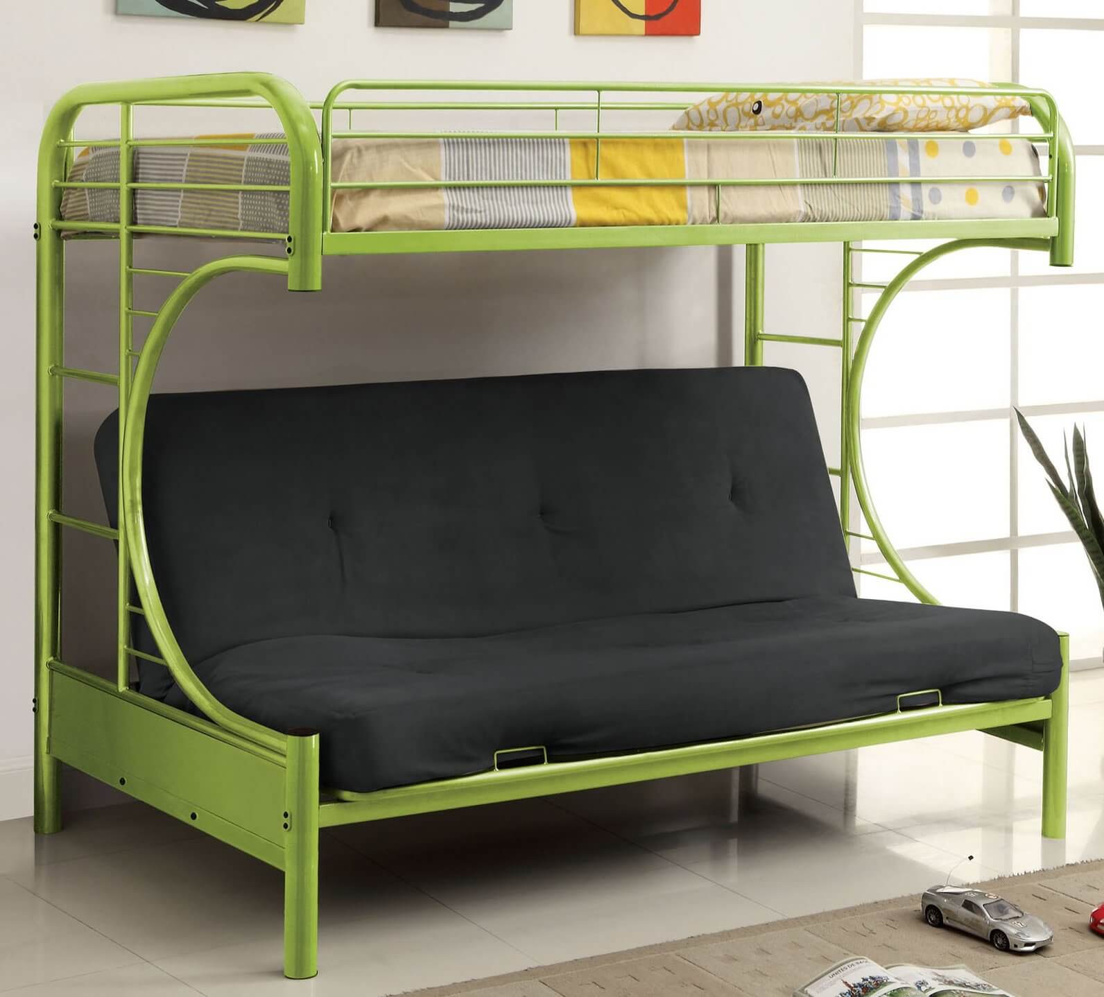 Bunk Beds Futons And More Futon Bunk Bed with Desk Rustic Living