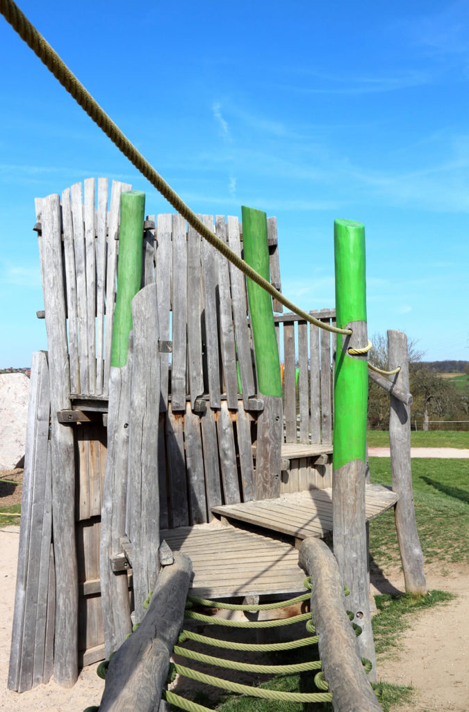 Rope bridges and balancing beams are another fun activity to add to a playset, as long as they aren't too far off the ground! Rope bridges and balancing beams are another fun activity to add to a playset, as long as they aren't too far off the ground!