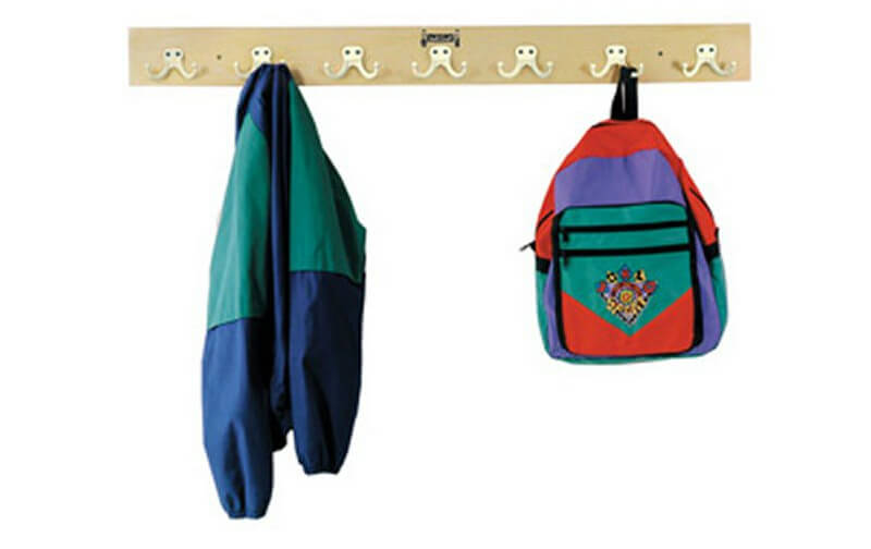 Hooks are easy to install and don't take up a lot of space, and they don't break the bank! You can even hide these in an existing closet. Hooks are easy to install and don't take up a lot of space, and they don't break the bank! You can even hide these in an existing closet.