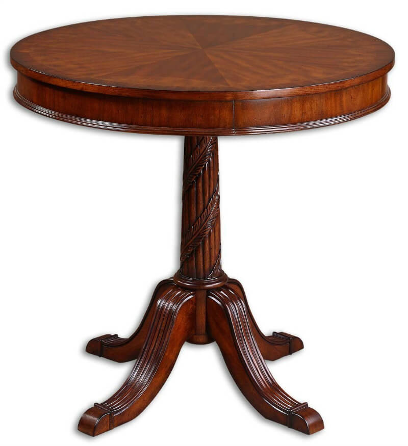 Look for tables with storage hidden on the sides, so you can keep your stuff tucked away. Then place a large floral arrangement on the table for a statement! Look for tables with storage hidden on the sides, so you can keep your stuff tucked away. Then place a large floral arrangement on the table for a statement!