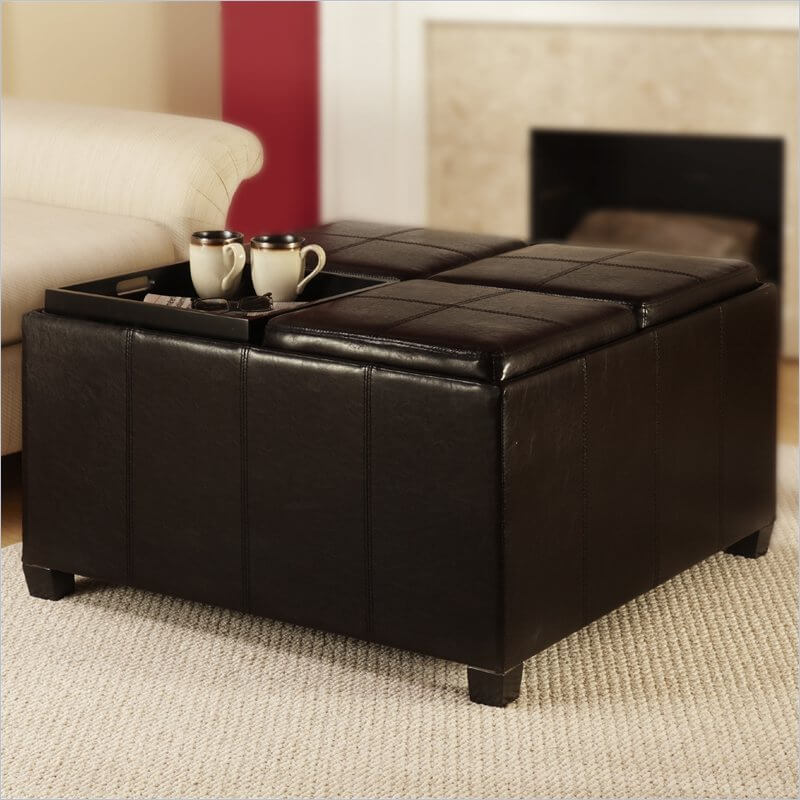 This larger model has four individual compartments, each with a tray top. Only flip the ones you need! This larger model has four individual compartments, each with a tray top. Only flip the ones you need!