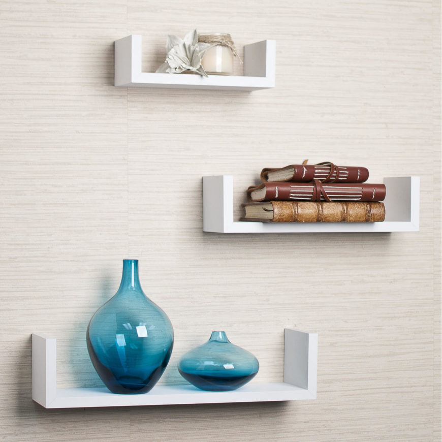 These smaller shelves would look great on the wall behind a free-standing bathtub. You could use them to store your shampoo, conditioner, and soaps. These smaller shelves would look great on the wall behind a free-standing bathtub. You could use them to store your shampoo, conditioner, and soaps.