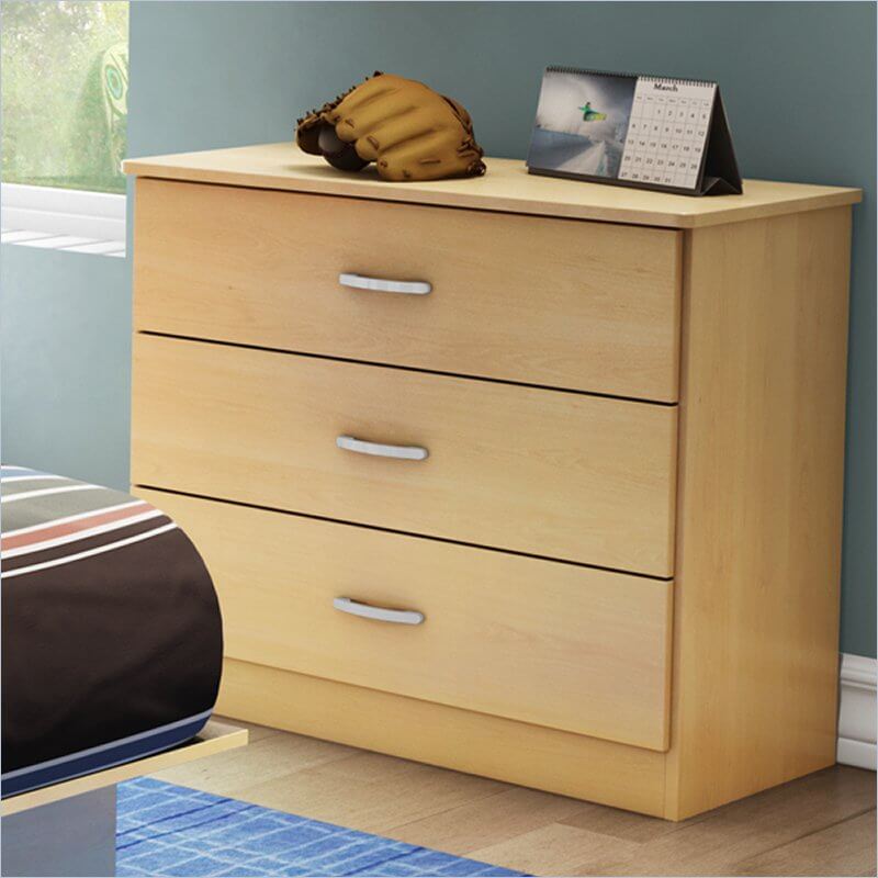 A three-drawer dresser is the perfect height for kids who are ready to start picking out their own clothes, or putting them away. A three-drawer dresser is the perfect height for kids who are ready to start picking out their own clothes, or putting them away.