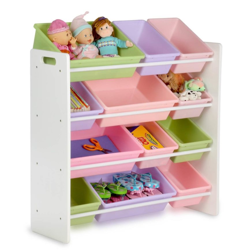 Removable bins allow you or your child to assign a place for their things. Stuffed animals in one, craft supplies in another. Removable bins allow you or your child to assign a place for their things. Stuffed animals in one, craft supplies in another.
