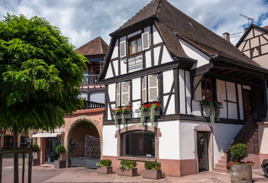 This more European styled use of stucco is familiar to most people. Bisecting the stark white stucco, dark wood beams stand out and show off the structure of the house. This more European styled use of stucco is familiar to most people. Bisecting the stark white stucco, dark wood beams stand out and show off the structure of the house.