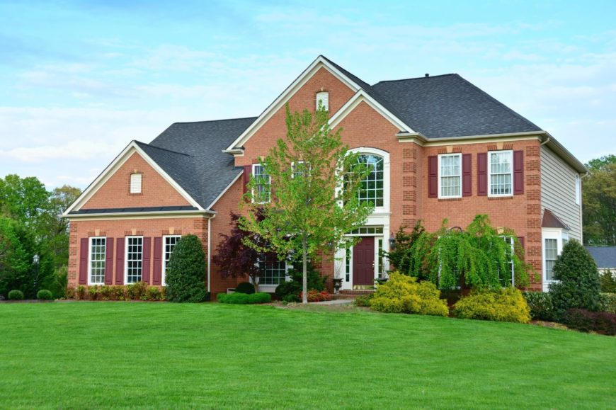 As seen here, a brick veneer is commonly used as an accent piece to a home while the rest of it is covered with siding or another material. Made of fired clay, bricks come in a variety of colors, sizes, textures, and designs. They can be stacked and laid in many different patterns to create a multitude of options. As seen here, a brick veneer is commonly used as an accent piece to a home while the rest of it is covered with siding or another material. Made of fired clay, bricks come in a variety of colors, sizes, textures, and designs. They can be stacked and laid in many different patterns to create a multitude of options.