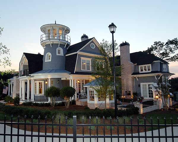 Cover in beautiful gray shingles, this beach house combines the shingles with pale brick accents on the chimneys and surrounding walls. The contrast of the black roof against the slate gray and white makes for a stunning exterior. Similar to wooden lap siding, shingles and shakes also require regular upkeep to protect from weather damage. Cover in beautiful gray shingles, this beach house combines the shingles with pale brick accents on the chimneys and surrounding walls. The contrast of the black roof against the slate gray and white makes for a stunning exterior. Similar to wooden lap siding, shingles and shakes also require regular upkeep to protect from weather damage.