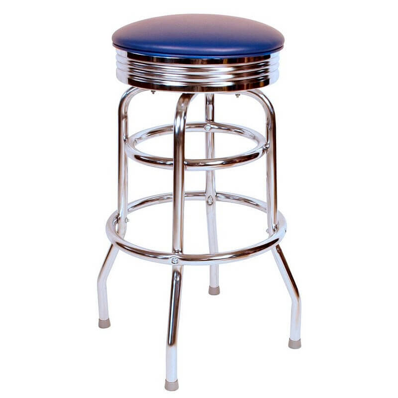 There's something irresistible about retro style done right. When you see it, you know it. If you've got a retro styled man cave, you'll want to check out this bar stool. It absolutely nails that 1950s diner feel, with chromed legs, a flashy swivel top, and brightly colored upholstery. The sturdy design and classic lines will look perfectly at home in any retro styled man cave.