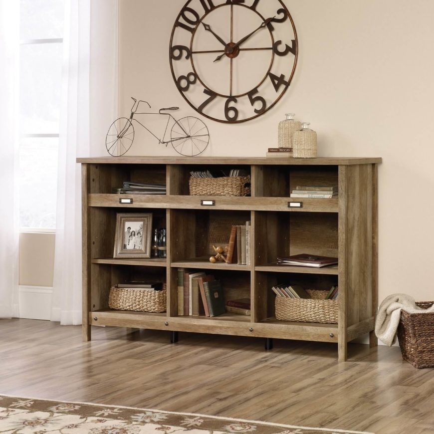 Here we return to that more rustic looking tone of rich oak, lighter and less fussy than your average piece of living room furniture. This takes Craftsman styling to its logical conclusion, with sharp edges, few embellishments, and a concise build. It's handsome without drawing attention to itself, which is about as perfect as you can get in this style. Here we return to that more rustic looking tone of rich oak, lighter and less fussy than your average piece of living room furniture. This takes Craftsman styling to its logical conclusion, with sharp edges, few embellishments, and a concise build. It's handsome without drawing attention to itself, which is about as perfect as you can get in this style.