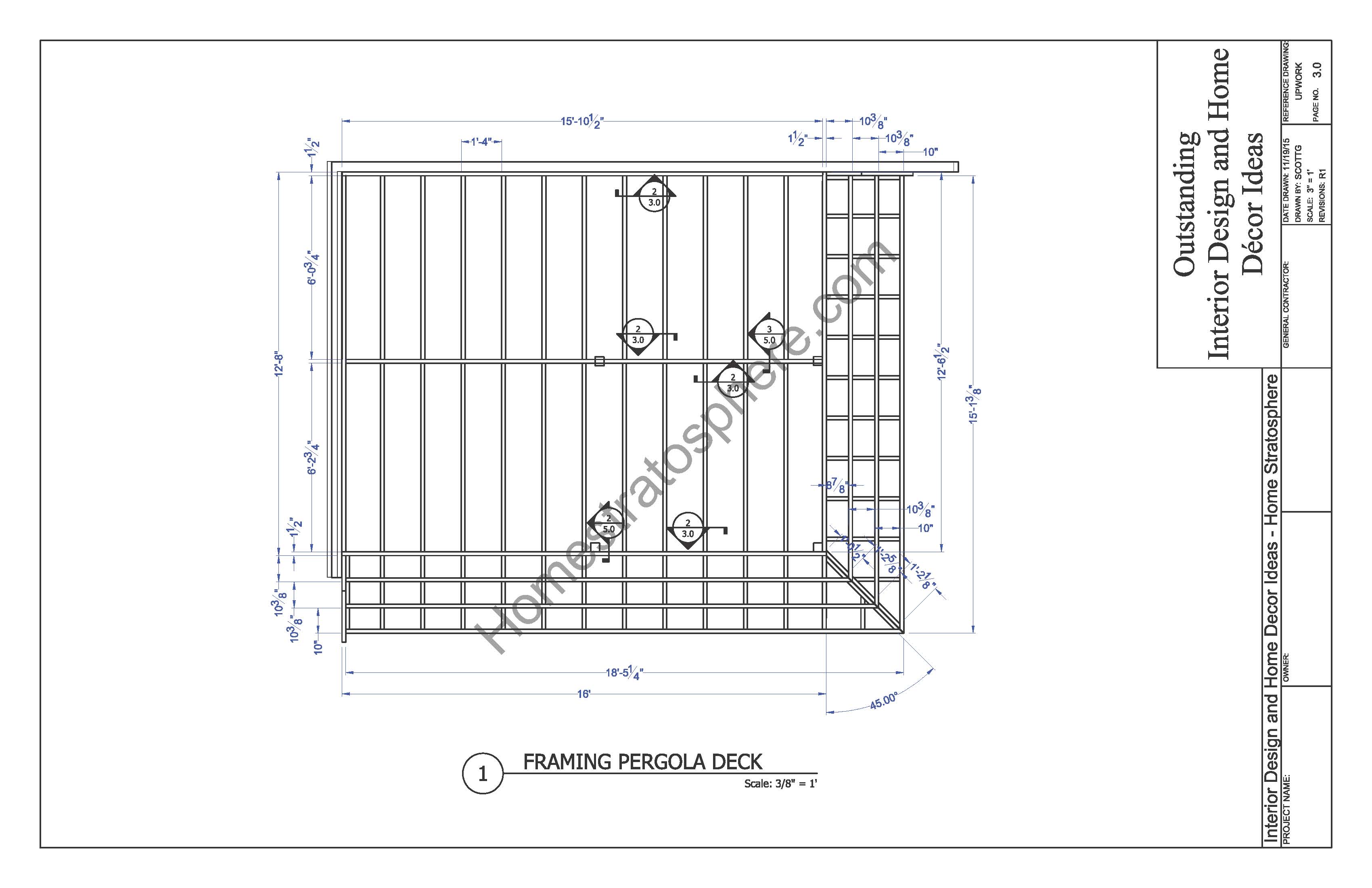 Pergola Deck Framing Pergola Deck Framing