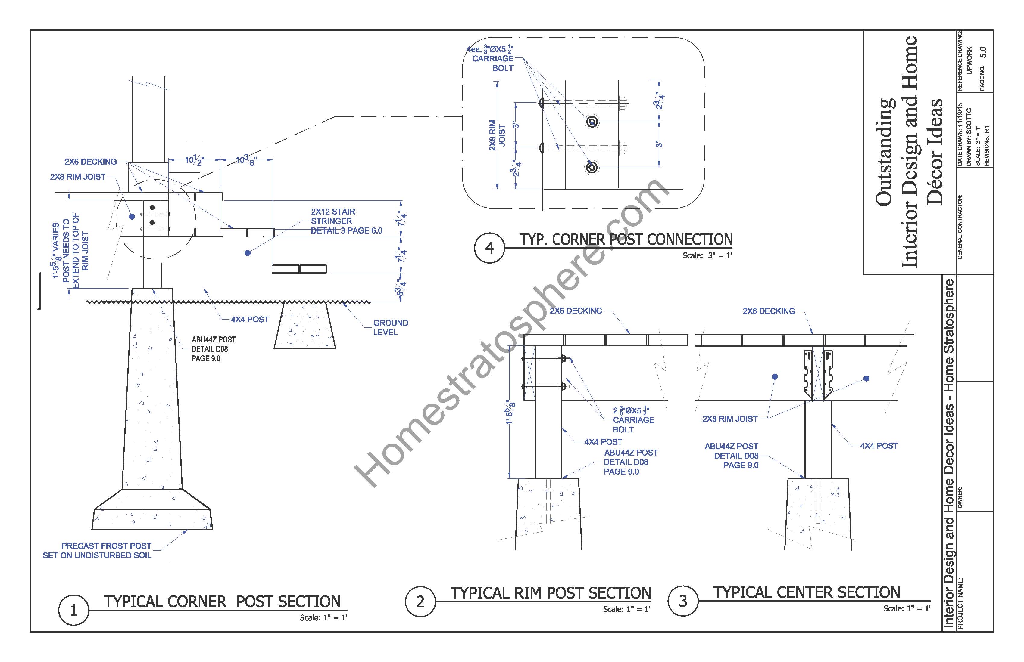 Support Posts Blueprint Support Posts Blueprint