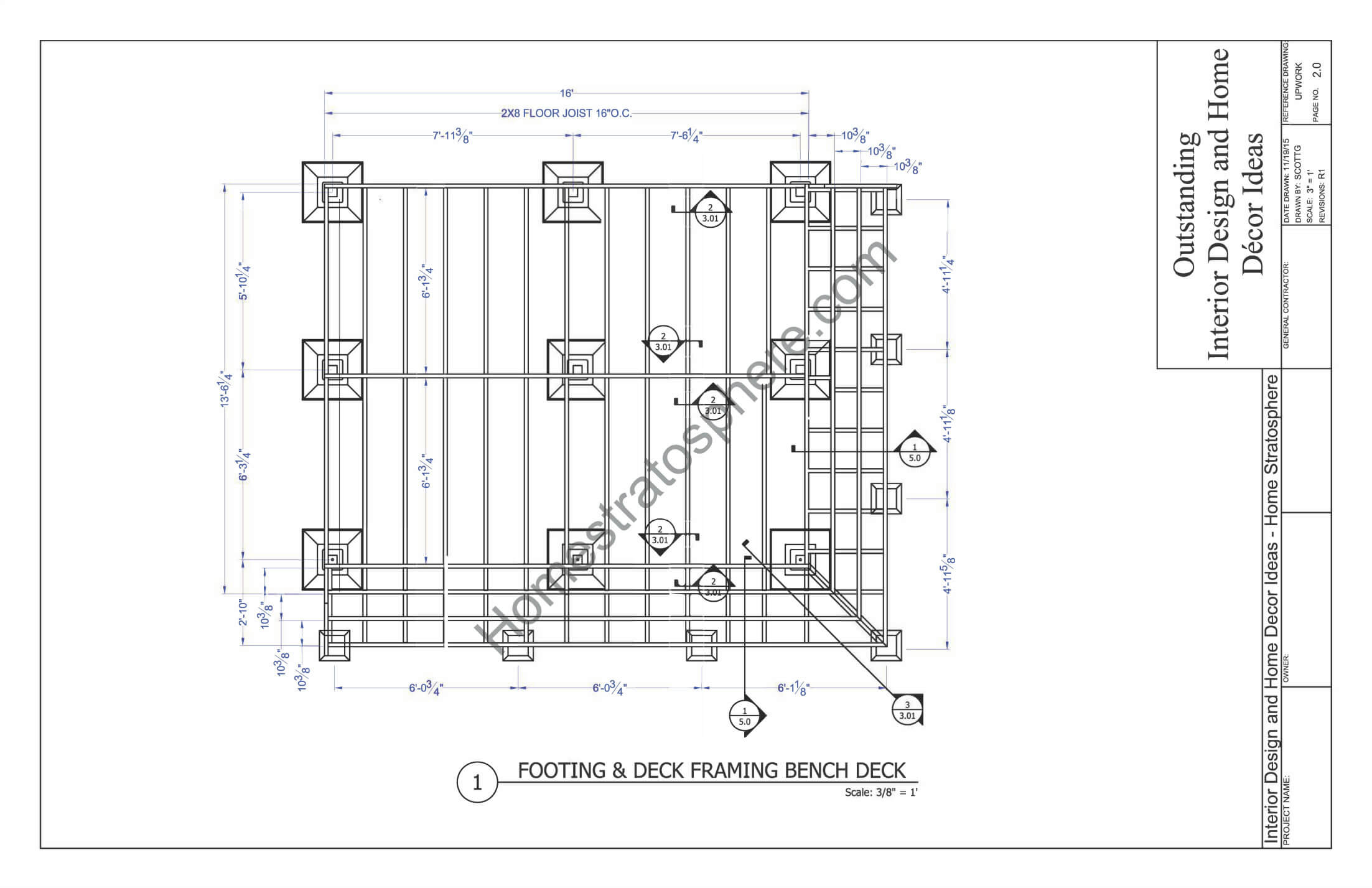 Deck with Benches Footing Deck Plans with Built-In Benches_Page_02