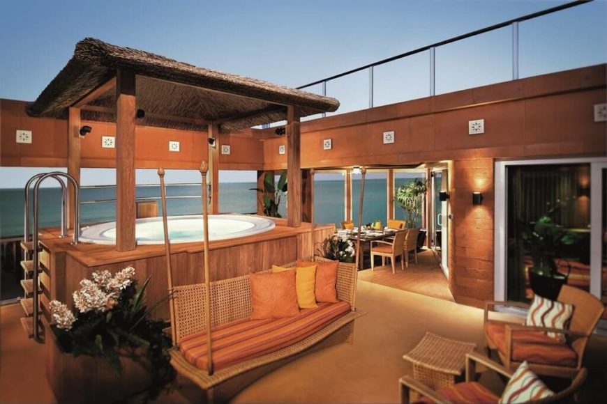 Because a hot tub is a great spot for socialization, you can incorporate it into your other seating areas and patios, and then people inside and outside of the hot tub can interact without much trouble. Because a hot tub is a great spot for socialization, you can incorporate it into your other seating areas and patios so people inside and outside of the hot tub can interact without much trouble.