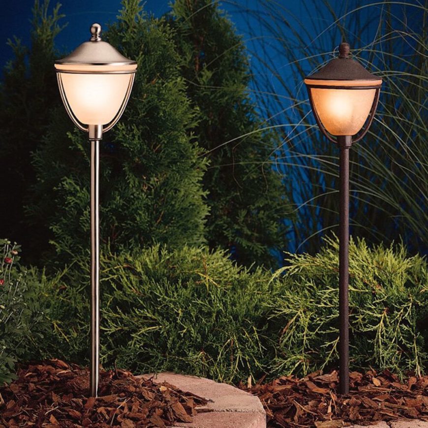 Here are a few lanterns that are very simple. If you want a lighting element that is functional and to the point, these are great options. This simple design is perfect for nearly any style of garden.