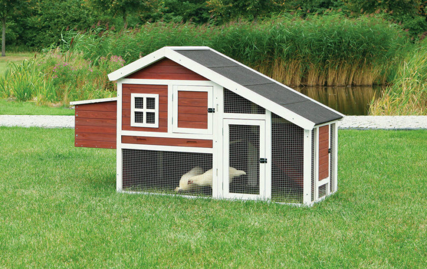With a professional quality roof and attractive two-tone paint job, this barn styled chicken coop features ample space and an elevated roosting space. We love the amount of access doors for convenient feeding. With a professional quality roof and attractive two-tone paint job, this barn styled chicken coop features ample space and an elevated roosting space. We love the amount of access doors for convenient feeding.