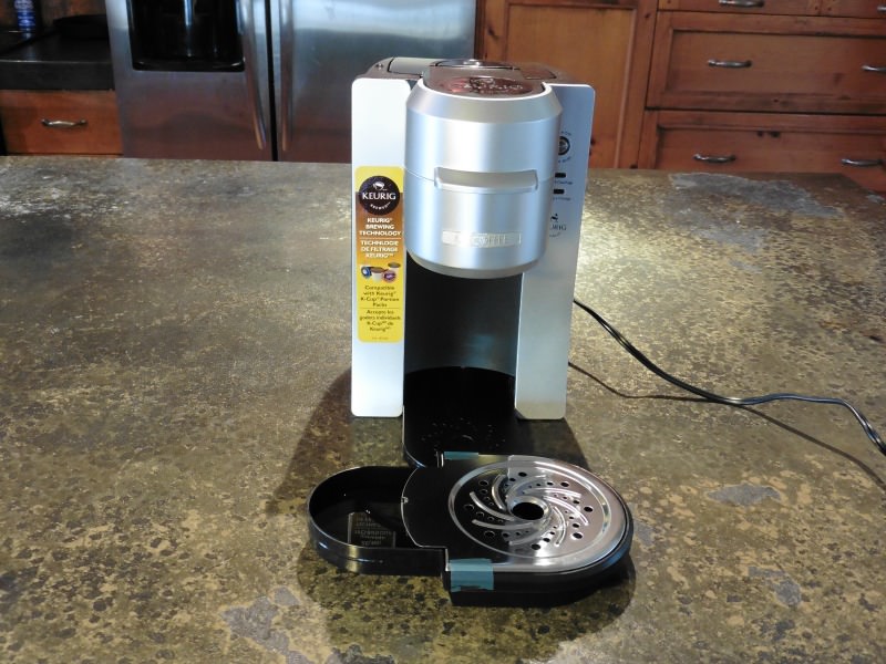 Removable tray of the Mr. Coffee Single Serve Coffee Maker Removable tray of the Mr. Coffee Single Serve Coffee Maker